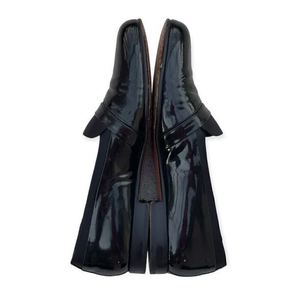 Mezlan Mirage Black Patten Leather Formal Slip On dress Shoes Size 8.5M - Picture 5 of 12